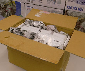 ミシンを当店に発送する際の梱包方法
