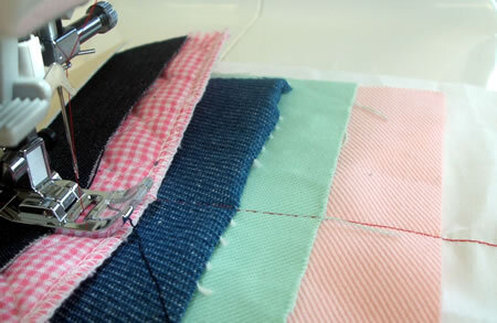 SC107の自動糸調子の試し縫い