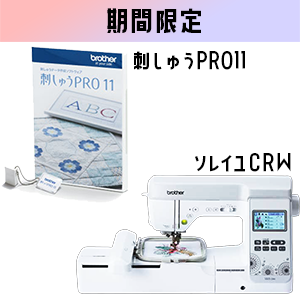 スペシャル特典9点付き！【期間限定】ソレイユCRW＆刺しゅうPRO11セット
